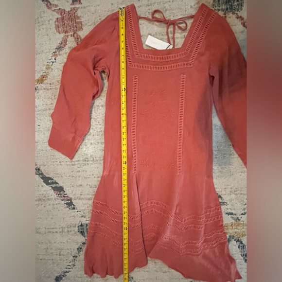 Frock & Frill Boho Coral Dress with Embroidery details size 8 NWT - Picture 8 of 8